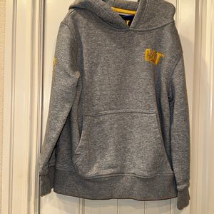 Caterpillar grey hoodie kids size small 7/8